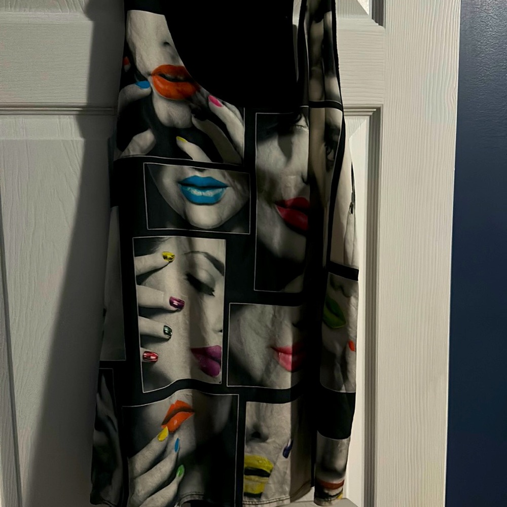 Blush tank like new fun fabric and pattern
